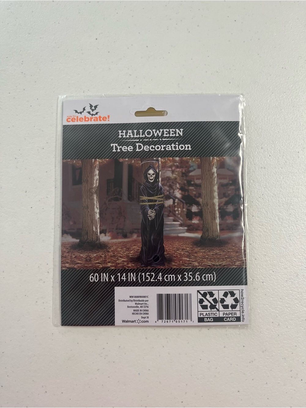 Celebrate! Halloween Tree Decoration - Black Hooded Reaper